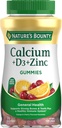 Kalsium- ja D-vitamiini Gummies by Nature's Bounty, Immuno Support & Bone Health, 500 mg Kalsium & 1000 IU D3-vitamiini, Fruit Flavor, 70