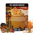 PowderVitamin Organic Mushroom Coffee Certified Mold & Mycotoxin Free GrassFed Collagen Tyypit I & III 8 Hedelmäruuti Sienet testattu BetaGlucans Focus Energy Digestion & Immuniteetti 15 Servings
