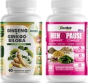 Optimaaliset hyvinvointiratkaisut: kasviperäisten vaihdevuosien tuki ja Ginseng + Ginkgo Biloba Energy & Brain Focus Booster miesten ja naisten