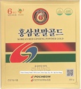 Pocheon 300g Korea Red Ginseng Powder Gold 6 Vuotta, Ei lisäaineita 100% Pure, High Ginsenosidi Panax, Natural Immuuni tuki