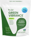 Vibrant Health, Green Vibrance, sisältää 65 Kasviperäisiä Superfoods, 25 miljardia Probiootit, kuitu, Adaptogens & Enzymes, 83 Tarjoilut