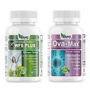 America Medic & Science OVA- Max Prenatal vitamiineja naisille (120 kapselia) ja WFS Plus hedelmällisyys täydentää naisten (90 kapselia)