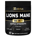Zolotus Lions Mane Mushroom Kapselit Cordeyceps, Elderberry, Ginkgo Biloba, Bacopa - 60 kapselia