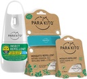PARAKITO Mosquito, Hyönteinen ja ötökät Spray Bundle - Sisältää Spray, Turkoosi Wristband & 4 Täydennystä DEET ilmaiseksi, Citronella Essential Oils, Täydellinen leirintä, Retkeily, Matka Ulkona Toiminta