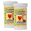 LAPSILIFE OLENNAISET ChildBiotics Colostrum- Probiootit lapsille, Probiootit digestiiviselle terveydelle, purut, Lasten Probiootti, Colostrum lapsille - Natural Berry, 92 tablettia (paketti 2)