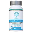 Rhodiola & Ashwagandha L-Theanine - Palkinto Winning Ashwagandha KSM-66 600mg & 1500mg Rhodiola (3% Rosavins - 1% Salidrosides) koko juuri ekvivalentti- adaptogeeni combo- Ei keinotekoisia täyteaineita