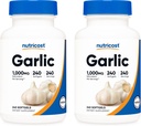 Nutricost Valkosipuli 1000 mg, 240 Softgels (2 pullot) - Tilaamaton, Premium Gluteeniton täydennys