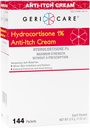 Gericare Hydrokortisoni 1% anti- jäätelövoide, maksimivahvuus, 144 Count Pack, 0,5oz Each Packet (Pakkaus 1)