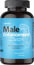 Testosteroni Supplement for Men Tongkat Ali, Maca, L-arginiini HCI& Ginseng for Energy, Stamina & Endurance, non-GMO, Gluteenittomat, 120 tablettia(60-päivä Supply)