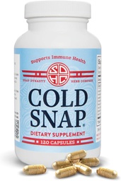 Snap Dynasty Cold Snap - 120ct kapselit, pakkaus 1 - Plant Based Comprehensive Immune Health Support for All Ages, Rapid Lisäravinteet kylmän ja flunssan tuki, Ei vasta-aiheita