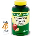 Omena siideri Viinietikka 450 mg. Spring Valley Apple Siideri Viinietikka Kapselit 450 mg 100 Lukumäärä, Ei-GMO, Gluteenittomat lisäravinteet Bundle Luall 45 Diabetes Dekoodattu