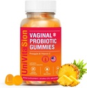 UniVitaSion Vaginal Probiootit Gummies for Women, 50 miljardia PMY - PH Balance, emättimen haju, emättimen Flora, Hiivan infektion hoito naisille, C-vitamiinin immuuniterveyteen, havaijilainen ananas Flavor