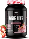 REDCON1 MRE Lite koko ruoka proteiinijauhe, mansikka-shortcake - Low Carb & Whey Free Aterian korvaaminen eläinproteiinisekoituksilla - Helppo kaivaa lisäravinteet valmistettu MCT öljyt (30 tarjoilua)