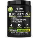 Zeal Naturals Electrolyte Powder Recovery Drink (90 tarjoilua - Sitruunalimetti) w 0 Sokeri + BCAAs + B-vitamiinit Elektrolyytti täydentää w Kalium Sinkki & Magnesium Hydraation - Keto Elektrolyytit