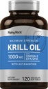 Piping Rock Krill Oil Omega 3 Softgel kapselit 