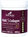 NEW ROOTTS HERBAL Multi 5 Coco Collagen Powder Supplement (tyypit I, II, III, V ja X) Hydrolyzed Collagen - Dairy & Gluten Free - 12g per Tarjoilu - Chocolate Flavor, 7.05 oz