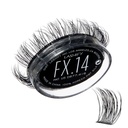 Lashify Fluffy FX 14mm Gossamer DIY silmäripsilaajennukset täyttö, kaikkein kihara ja fluttery ulkonäkö, musta, helppo väärä laseja