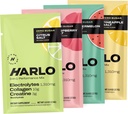 Harlo - Näytepakkaus Elektrolyytti juoma Sekoita lisätty naudan Collagen & Creatiini - Creatiini Monohydraatti Powder - Energiajuomajauhe - Sokerittomia energiajuomat