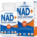 2200 mg Liposomaalinen NAD+ Täydennys - parantaa solujen energia & ikääntyminen Defese, 60 kapselia
