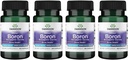 Swanson Boron Albion - Boroganic Glysiini täydentää tukee yhteinen terveys ja luun terveys - korkea imeytyminen Formula Saattaa tukea kokonaistasapaino - (60 kapselia, 6 mg Each) (4 pakkaus)