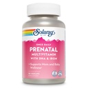 SOLARAY Kerran päivässä syntymää edeltävä monivitamiini, jossa on DHA:ta ja silitysrautaa, prenataalisia vitamiineja ja kivennäisaineita odottaville äideille, helpon aamun kasviperäisten sekoitus ja koko ruokapohja, laboratorio vahvistettu, 90 tarjoilua, 90 VegCaps