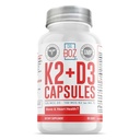 Dr. Boz - K2+D3 kapselit, 66 Tarjoilut - D3-vitamiini K2 täydentää BioPerine - Bone & Heart Health - Enhanced Absorption - Quality Tested - Made in USA - 5000iu (D3) - 400iu (K2) - Self Care