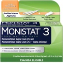Monistat 3 Day Hiivatulehdus hoito naisille, 3 Mikonatsoli Pre-Filled Cream Applicators & External Monistat Anti-Itch Cream Bundle