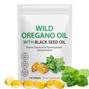 Oil of Oregano with Black Seed Oil, 6000 mg Oregano Oil Capsules Organic, of Oregano Supplement Capsules, Natural Antioxidants, non-GMO, Gluteeniton, 120 Softgels