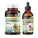 BIO KRAUTER rakkoranneke 100 kapselia & Burdockin juuriväri 4 Fl. Oz.
