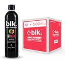 Blk. Natural Mineral Alkaline Water, Watermelon, 500 ml:n pakkaus, joka sisältää 12, 8 pH:n vettä, biosaatavana olevaa Fulvic & Hummer Acid Extract, Trace Minerals, Electrolyyttejä Hydraatiksi, Korjaus & Palauta solut