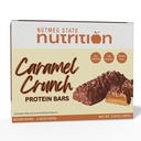 Nutmeg State Nutrition - Korkea proteiinipatukat, Gluteeniton, Matala kolesteroli, Matala natrium, Matala sokeri, Ihanteellinen proteiini Yhteensopiva, 7 Tarjoilua per laatikko (Caramel Crunch)