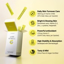 VITALBEAUTIE Super Retinol C (Powder, Skincare Supplement) 30 Packets Liquid Collgen naisille, Super Collagen Lift Shot