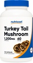 Nutricost Turkey Tail Mushroom Capsules 1200mg, 60 Servings (120 kapselia) - Gluteeniton, ei-GMO, ja kasvisystävällinen
