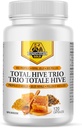 Dutchman's Gold Total Hive Trio Kapselit - 120 Veg Caps Noin 30-60 Tarjoilut - Bee Pollen Royal Jelly & Propolis täydennysosa - Superfoods antioksidanttien immuunitukea - Natural Honey Mix