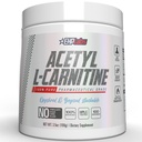 EHP Labs Acetyl L Carnitine Powder - Tukee luonnonenergian tuotantoa, Assistentit terveissä aivoissa toiminto, Tukee Heart Health, Vegan, Gluteeniton, Ei GMO - 100 tarjoilua