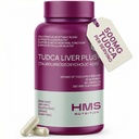 TUDCA Liver Plus+, Liver Support Supplement for Liver Cleanse with Milk Thistle Seed Extract, B12-vitamiini, Folaatti, Tudca Bile Salt Supplement (Taurousodeoksikoolihappo), 60 kapselia, 1 kuukauden toimitus