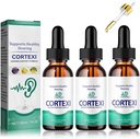 REYROB 3 pakkaus Cortexi Tinnitus hoito, [1x30ML] Cortexi kuulo tuki drops, Cortexi Advanced Formula drops korvan terveyteen