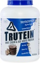 Body Nutrition Trutein High Protein Powder: 45% Whey, 45% Kaseiini, 10% Egg White Protein Shake Mix, Gluteeniton, Alhainen natrium, Alhainen carb Protein Suklaapähkinävoi, 4lb