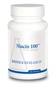 Biotics Research Niacin 100, 100 Milligramma Niasiini, B3- vitamiini, kolesteroli, HDL, LDL, triglyseridi, LP, sydän- ja verisuonitauti, 150 kapselia