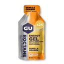 GU Energy oktaani Ultra Endurance Energy Gel, Vegan, Gluteeniton, Kosher, ja Dairy-free On-The-Go Sports Nutrition for Running, Pyöräily, vaellus tai hiihto, Vanilla Orange (24 Packets)