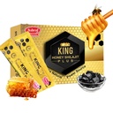 Ashraf Naturals King Honey Shilajit Plus - Premium Honey & Himalayan Shilajit Blend kasviperäisiä uutteita, luonnon energiaa ja elinvoimaa tukea, 15 pussia x 15g