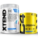 Cellucor Pre workout & BCAA Bundle, C4 Original Pre workout Powder, Frozen Bombsill, 30 Servings + XTEND BCAA Powder, Freedom Ice, 30 tarjoilua