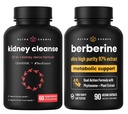 NutraChamps Täydellinen Munuaisten terveys: berberiini & munuaisten Cleanse Duo