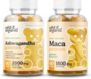 Wild & Organic Ashwagandha Gummies & Maca Root Gummies 60