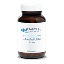 Metabolinen ylläpito L-Metyylifolaatti 2,5 mg - L Metyylifosaatti, metyylifolaattilisä naisille ja miehille, metyyli-B9-vitamiini (5-MTHF) aivojen terveyttä, keskittymistä ja rauhallisuutta varten - 30 kapselia (pakkaus 1)