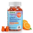 Vegan Lutein ja Zeaksantiini lisäravinteet, luteiini silmät kanssa Zeaksantiini & A-vitamiini, luteiini Gummies for Dry Eye Relief & Clear Vision, Eye Vitamiins for Seniors & Kid, 60 kreivi, Orange Flavor