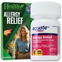 Terveellinen ylijäämä® Vital Volumes Vinkkejä kortti & Equate Allergia Relief Difenhydramiini HCL, 25 mg 100 tablettia Bundle
