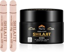 Shilajit Pure Himalayan Organic Hartin - 800 mg Maksimaalinen Potenssi Luonnollinen Organic Shilajit Hartsi 85+ Trace Minerals & Fulvic Acid for Energy, Immunosupport, Miehet & naiset, 30 Gram