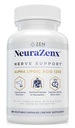 Zen Nutrients NeuraZenX Nerve Support & Perifeerinen neuropatia Tuki täydentää 1200 mg Alpha Lipoic Acid (ALA), Benfotiamiini, L-karnitiini ja Turmeric
