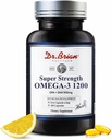 Tri.Brian Omega 3 Fish Oil - 1200 mg ...180 Softgels Lemon Flavor rTG Omega3 ...